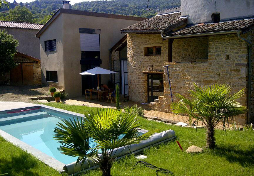 maison et piscine