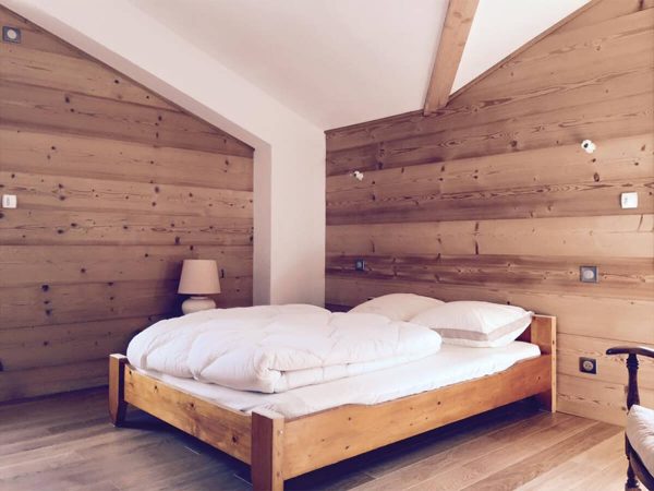 Chambre chalet en ossature bois à Chamonix (74)