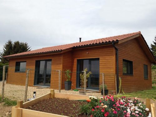 Maison en ossature bois à Montchal