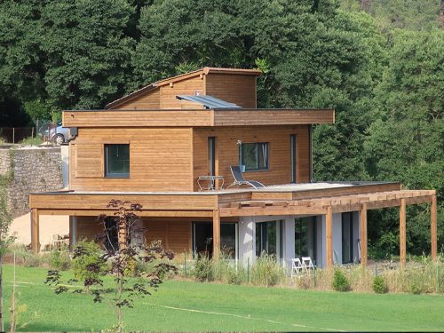 Maison ossature bois dans le Gard à Goudargues